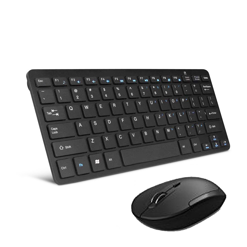 Combo de teclado inalámbrico, teclado inalámbrico de 2.4 GHz, teclado retro  de computadora de oficina de tamaño completo Letton y mouse inalámbrico