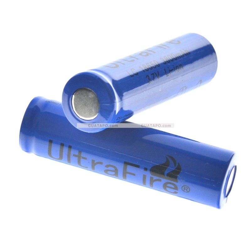 2 Pilas recargables Ultrafire 18650 - 3000mAh Envio España 24-48 horas
